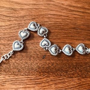 Brighton Silver Tone Heart Bracelet
